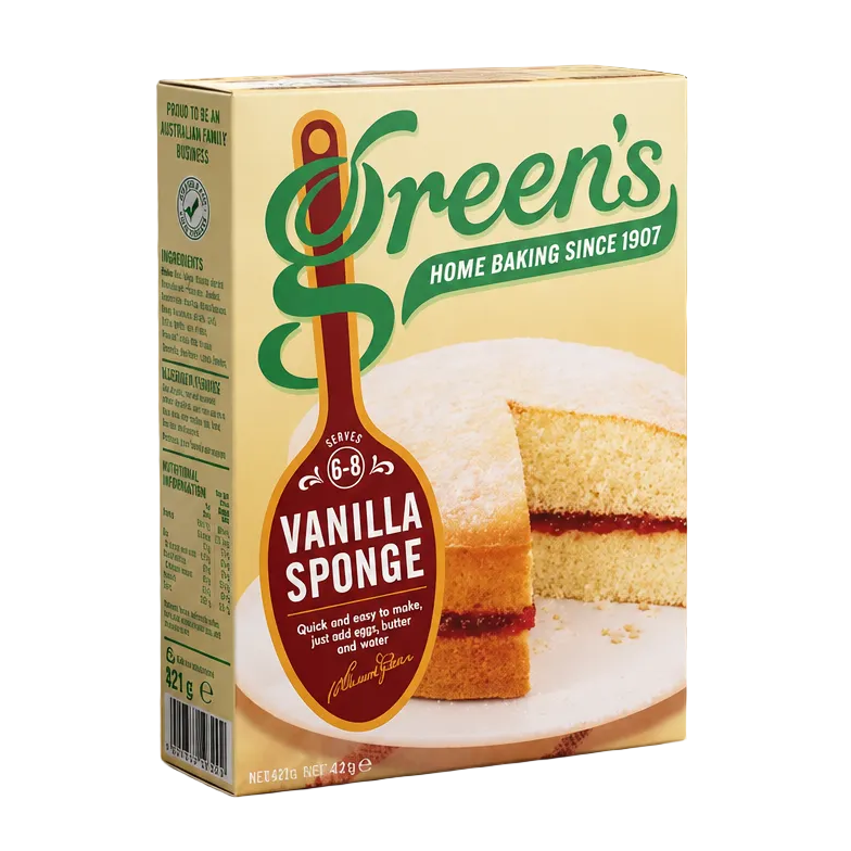 Green's Vanilla Sponge Baking Mix 221g