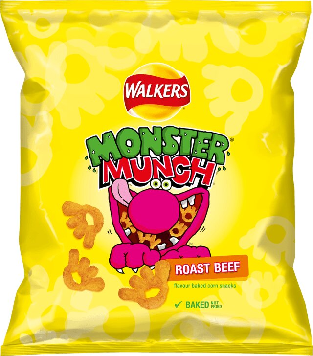 Walkers Monster Munch Roast Beef Snacks 40g