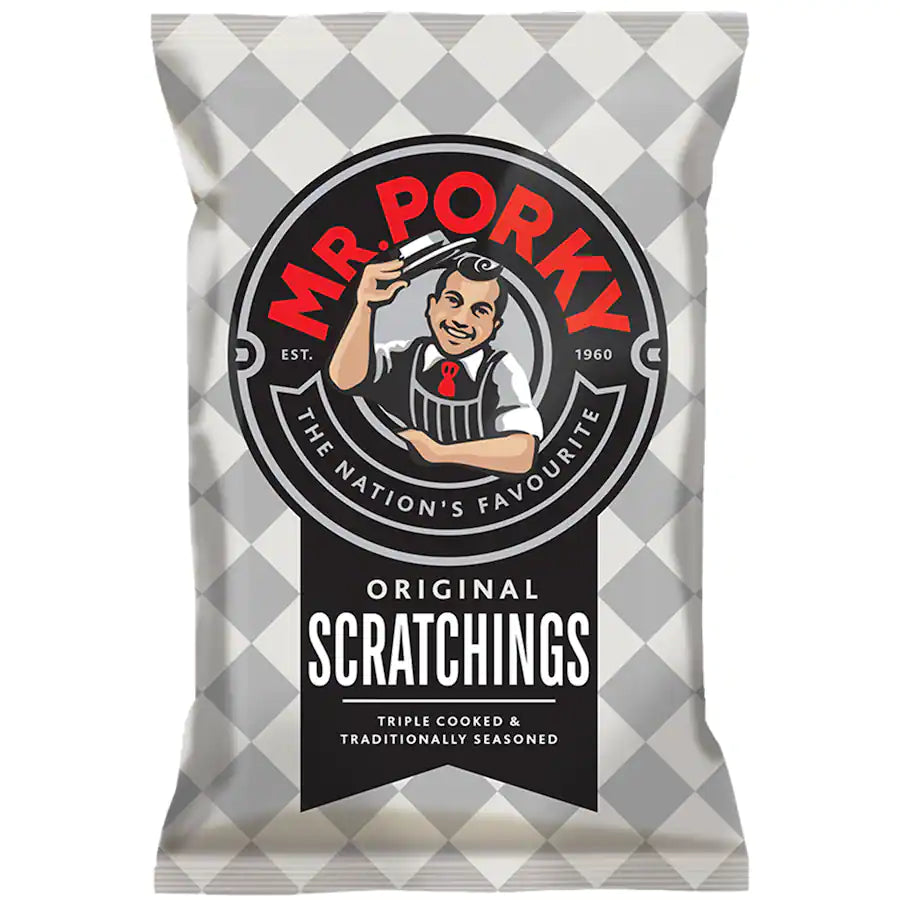 (BBE: 06/07/24) Mr Porky Scratchings 65g - Silver