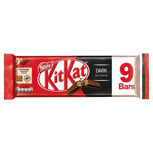 Nestle Kitkat 2 Finger Dark 20.7g - 9 Pack