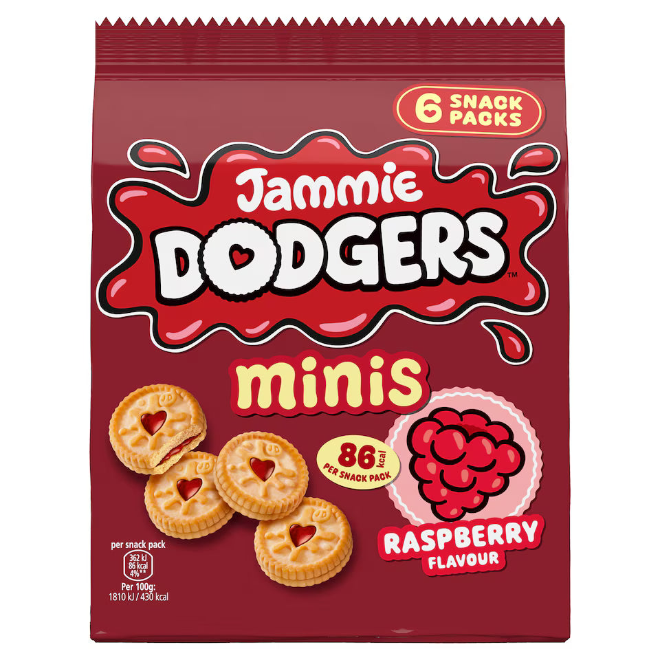 Jammie Dodgers Minis Raspberry 6 Pack
