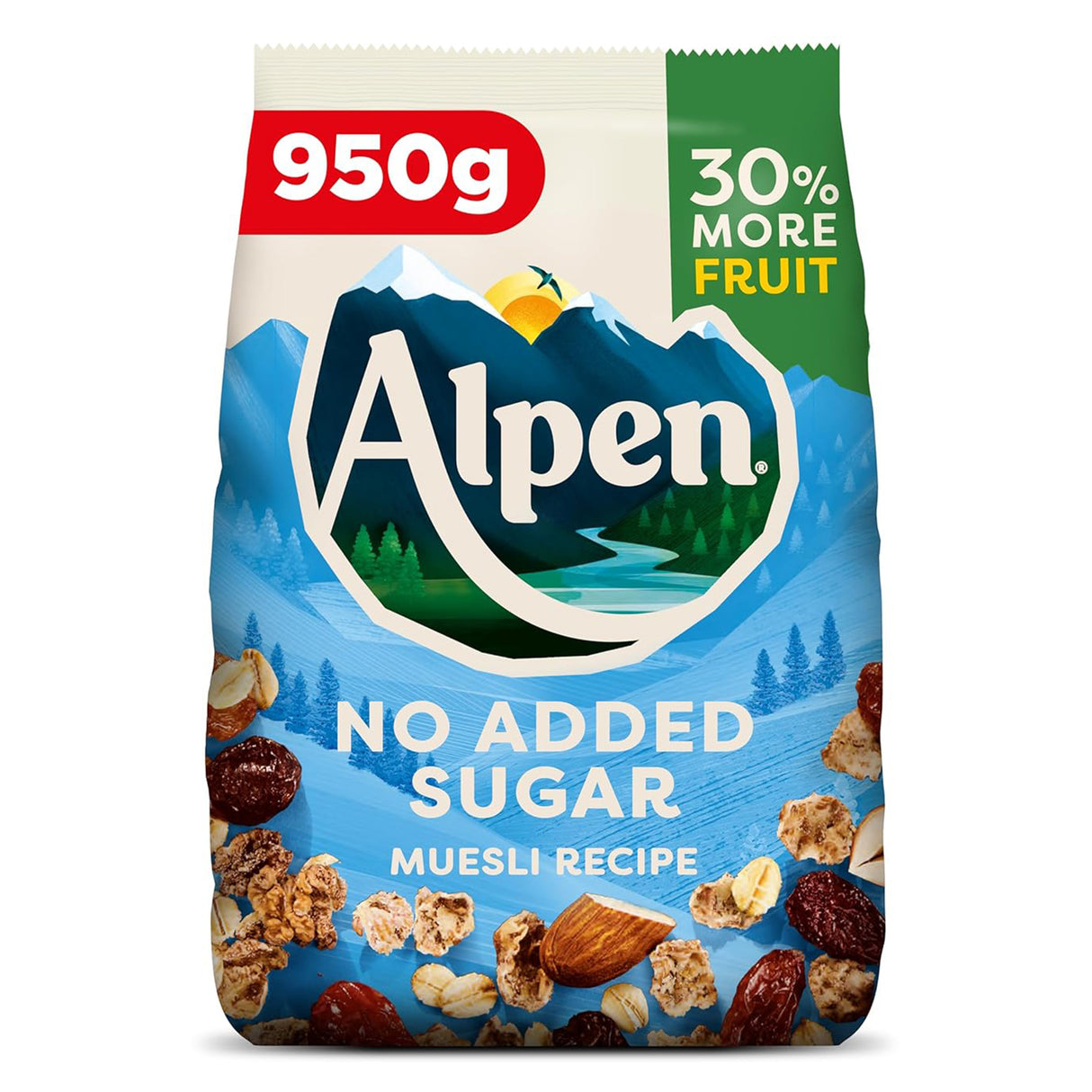 Alpen Muesli No Added Sugar 950g