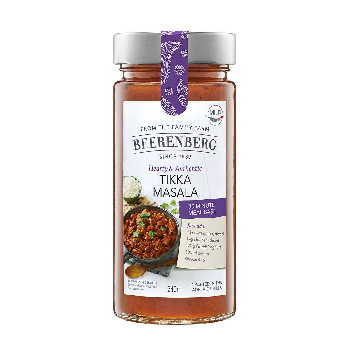 Beerenberg Tikka Masala Meal Base 240ml