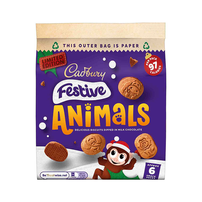 Cadbury Festive Animals 6 Pack 19.8g