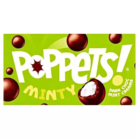 Poppets Dark Choc Coated Mint Creams 40g