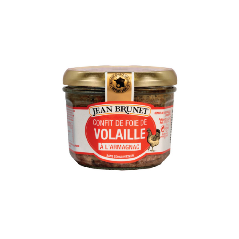 Jean Brunet Chicken Liver Confit with Armagnac Pate 180g