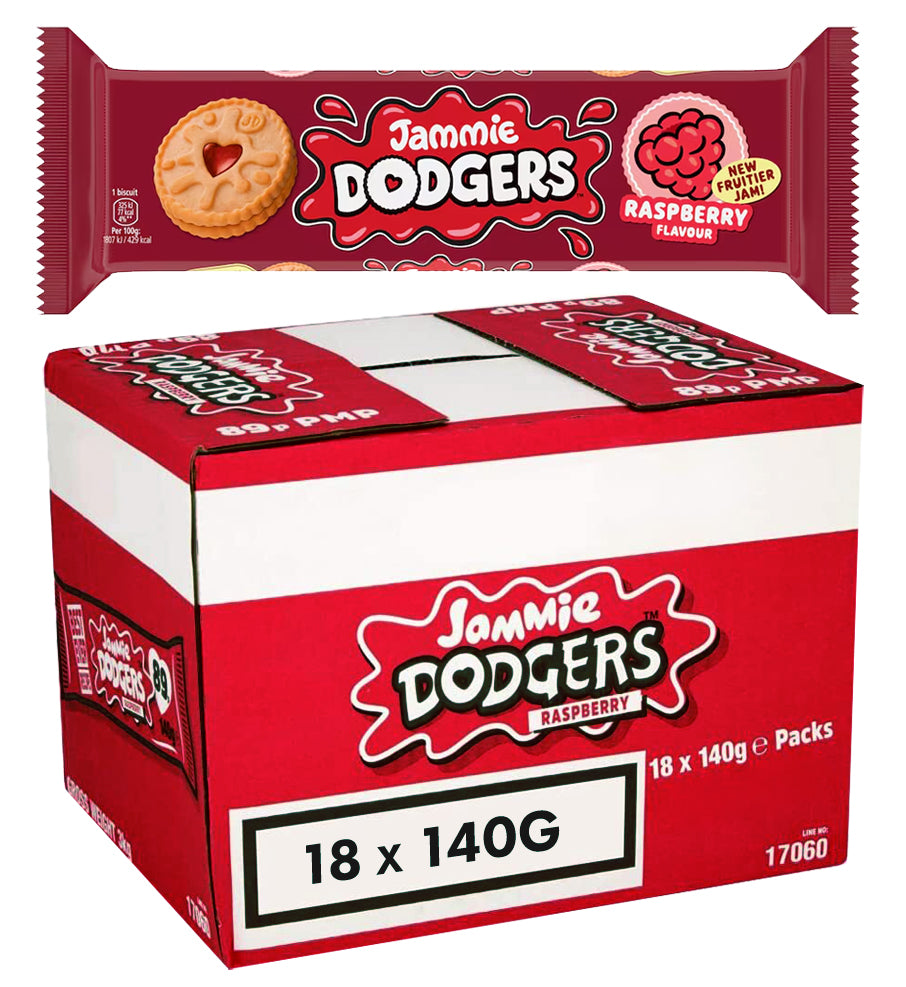 Jammie Dodgers Raspberry 140g - 18 Pack