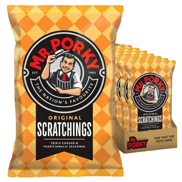 Mr Porky Gold Scratchings 40g - 24 Pack