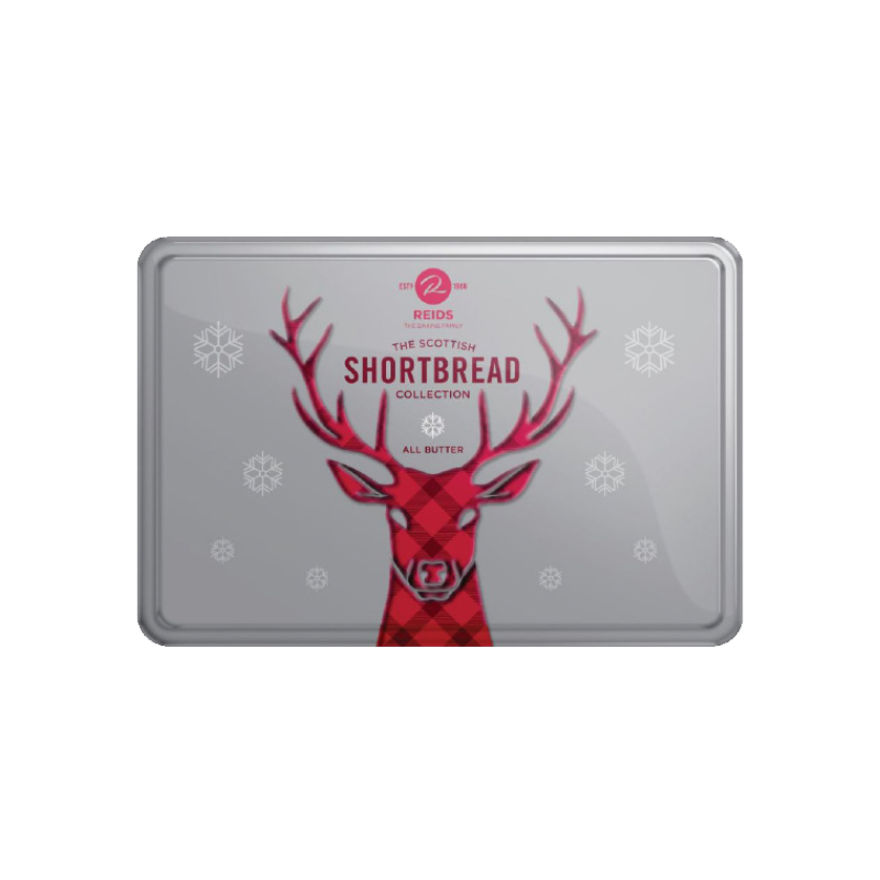Reids of Caithness Reindeer Festive Shortbread Tin 300g