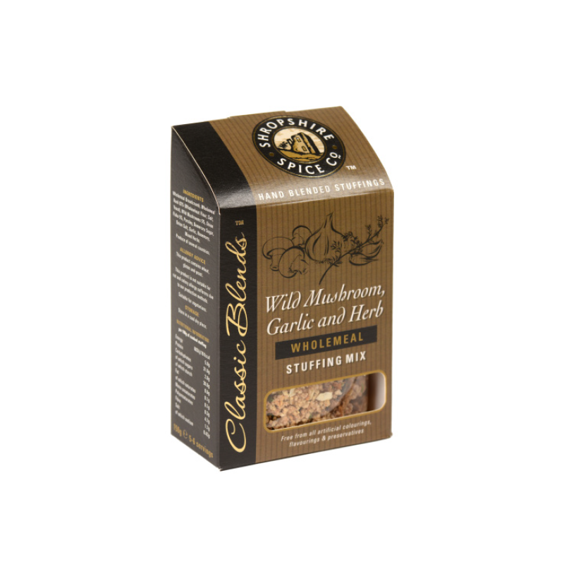 Shropshire Spice Co Wild Mushroom, Garlic & Herb Stuffing 150g