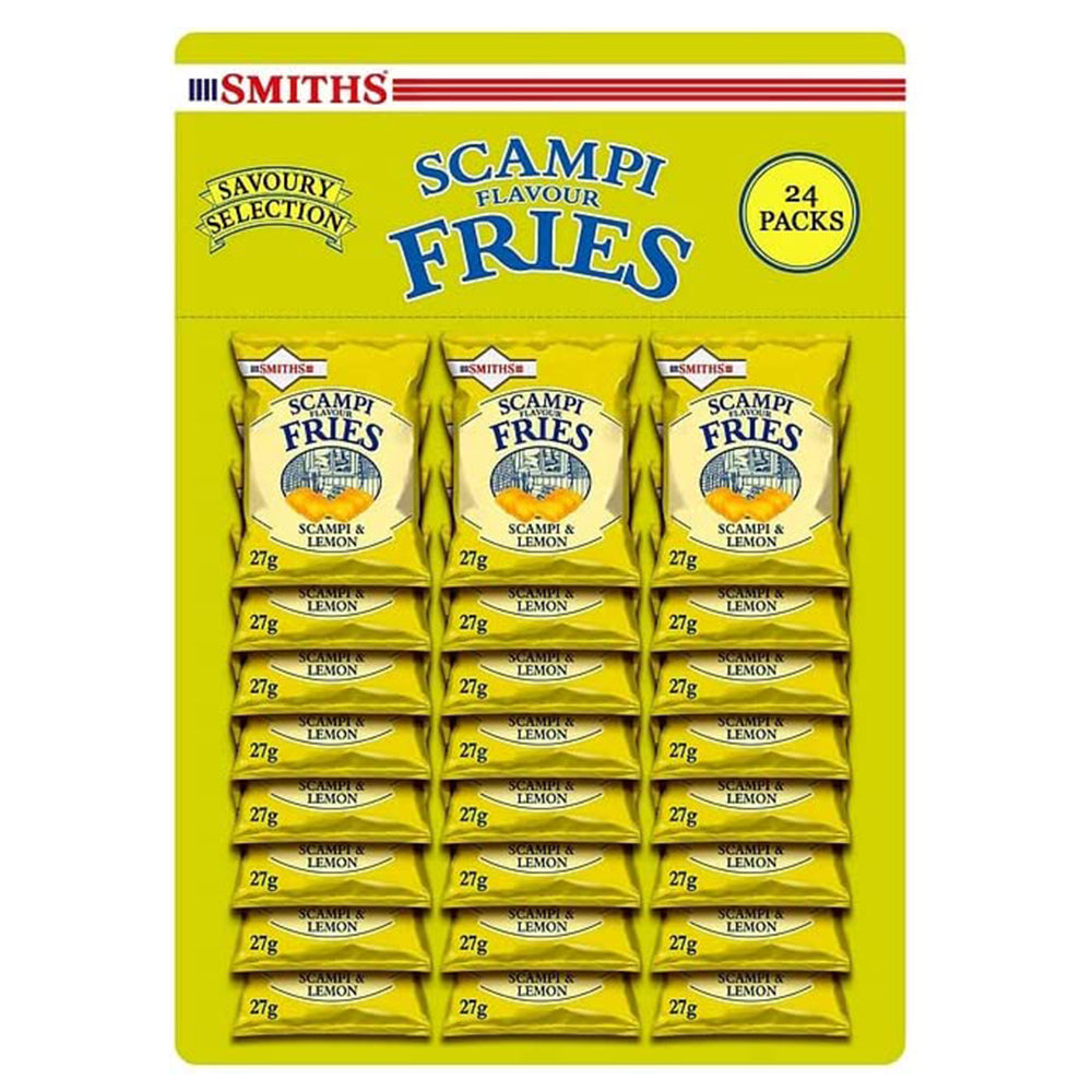 Smiths Scampi & Lemon Fries 27g Bundle - Pub Card 24 Packs