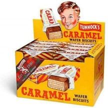 Tunnock's Caramel Wafer Biscuits Milk Chocolate x48 Individuals 30g - Display Box