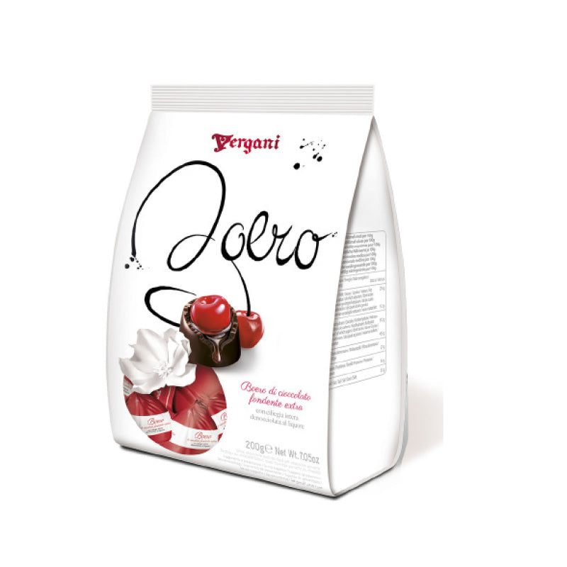 Vergani Liqueur Dark Chocolate Pralines With Whole Cherry & Liqueur Boero 170g