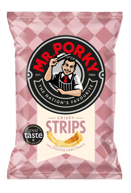 Mr Porky Pink Crispy Strips 35g