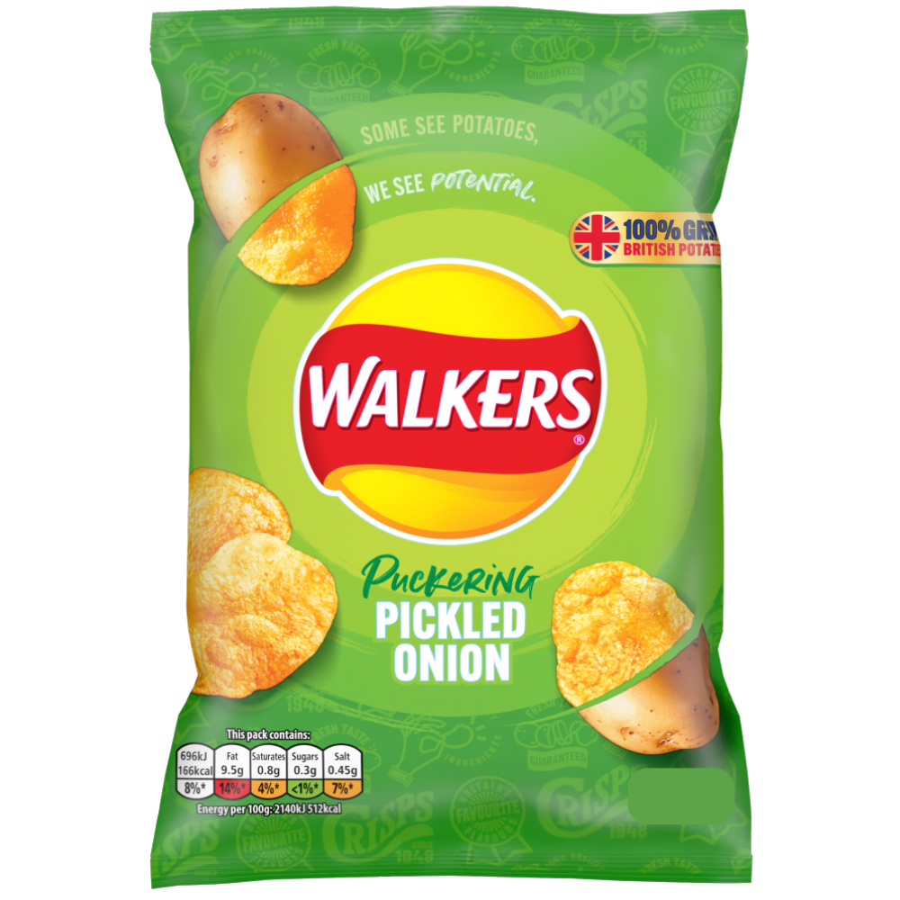 Walkers Crisps Pickled Onion 70g