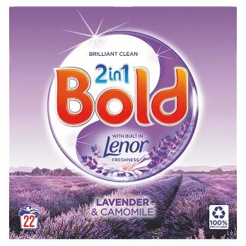 Bold 2in1 Washing Powder Lavender & Camomile 22W 1.43kg