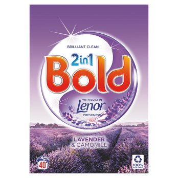 Bold 2in1 Washing Powder Lavender & Camomile 40W 2.6kg