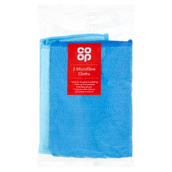 Co-op 2 Microfibre Cloths