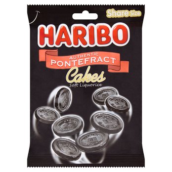Haribo Liquorice Pontefract Cakes 160g x 1 unit