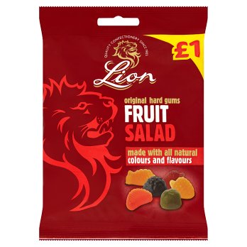 Lion Original Hard Fruit Salad Gums 130g