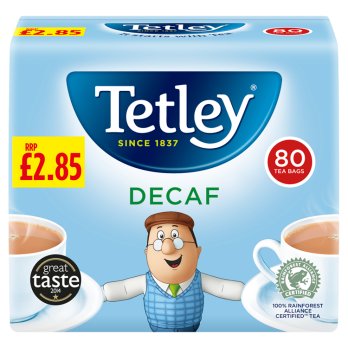 Tetley Decaf 80 Tea Bags 250g