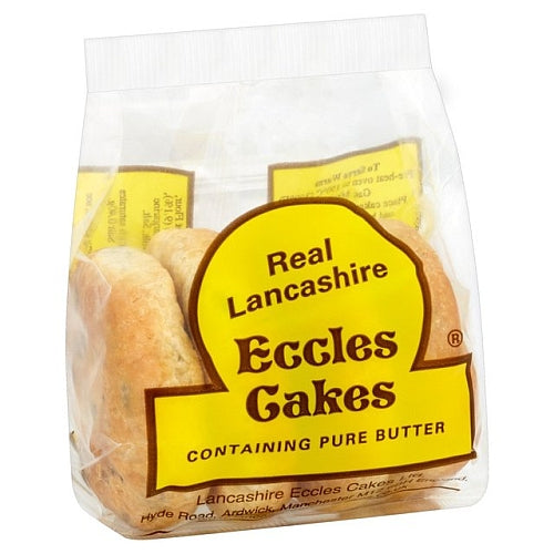 (BBE: 21/09/2024) Real Lancashire Eccles Cakes 150g - 4 Pack