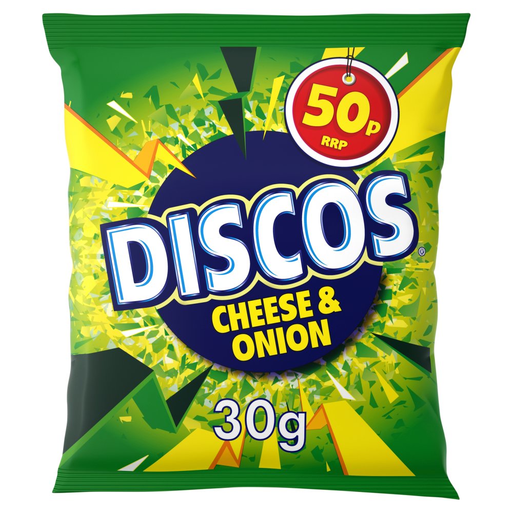 (BBE: 18/05/2024) Discos Crisps Cheese and Onion 30g