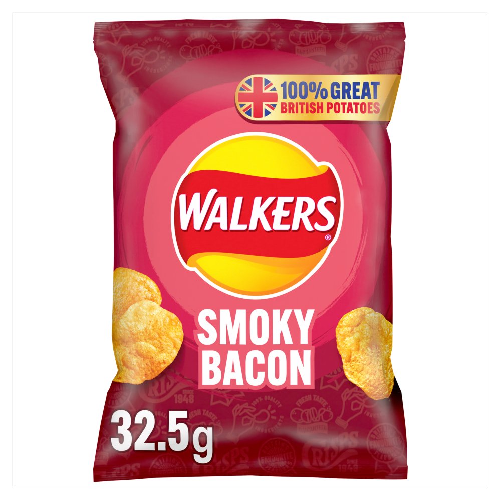 Walkers Smoky Bacon Crisps 32.5g