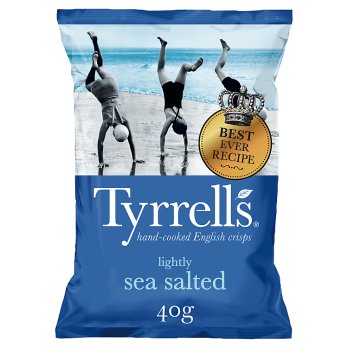 Tyrrells Lightly Sea Salted 40g