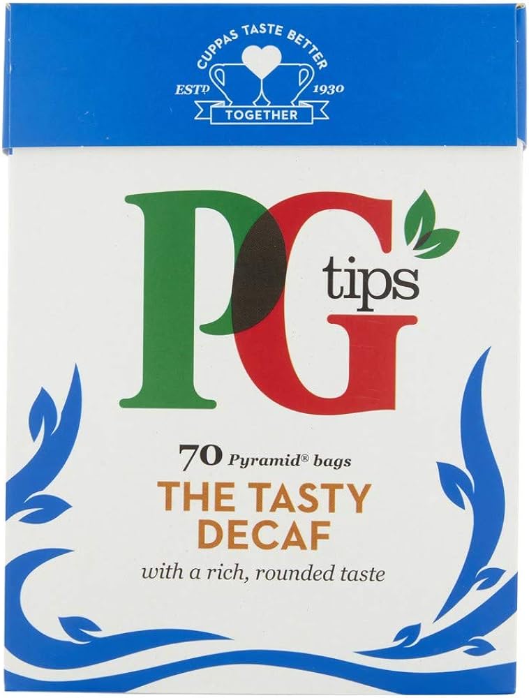 PG Tips Decaffeinated 70 Tea Bags 203g