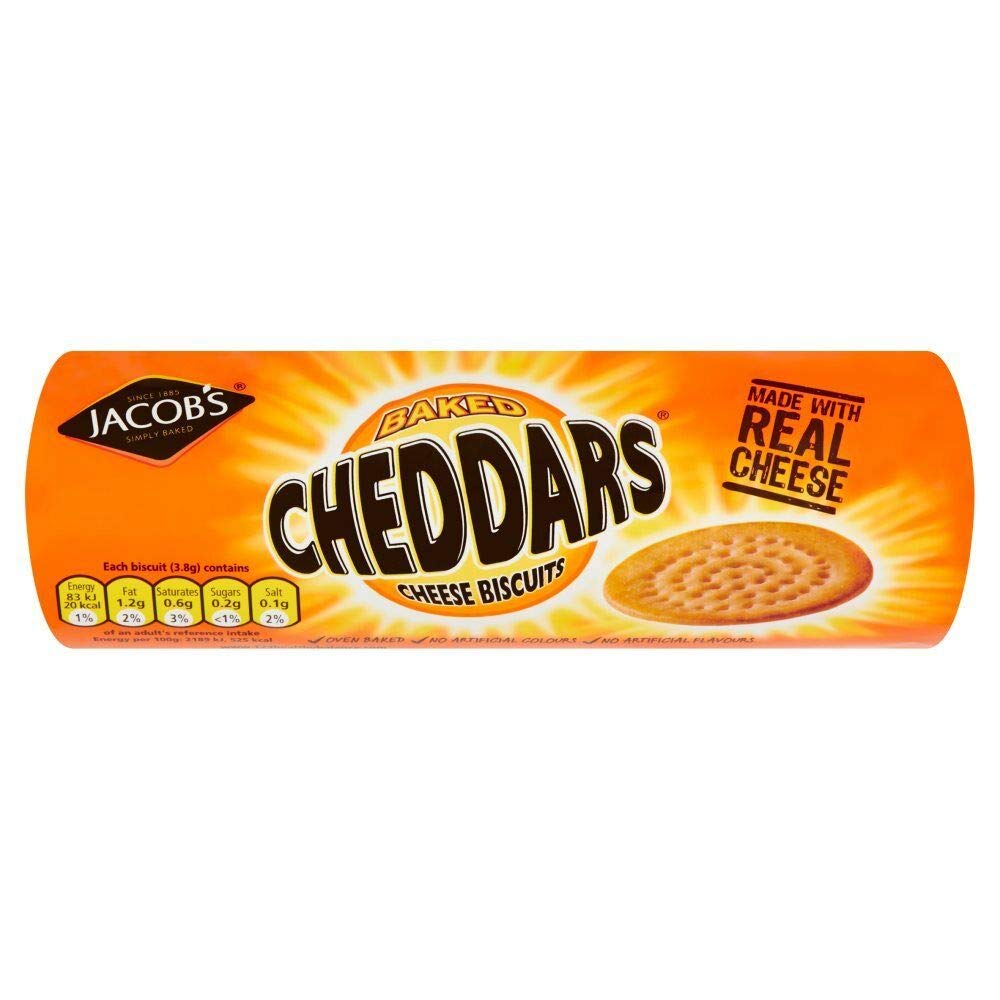 (BBE: 15/03/2024) Jacob's Baked Cheddars Cheese Biscuits 150g