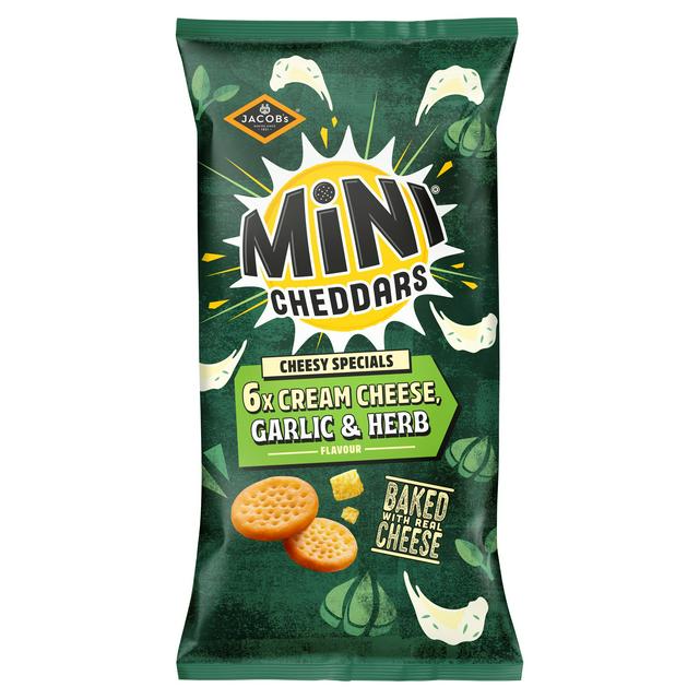 Jacob's Mini Cheddars Cream Cheese & Garlic 23g - 6 Pack