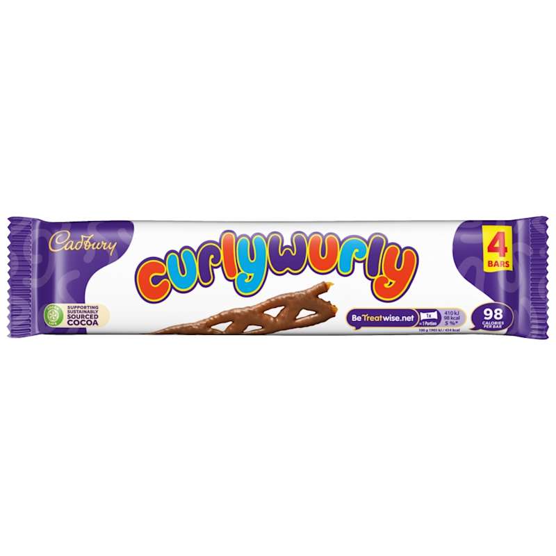 Cadbury Curly Wurly - 4 Pack