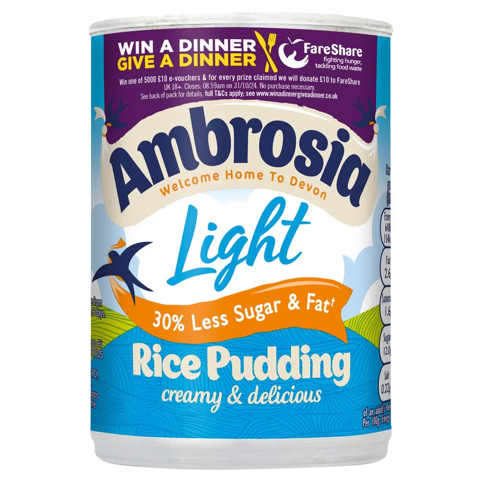 Ambrosia Rice Pudding Low Fat 400g