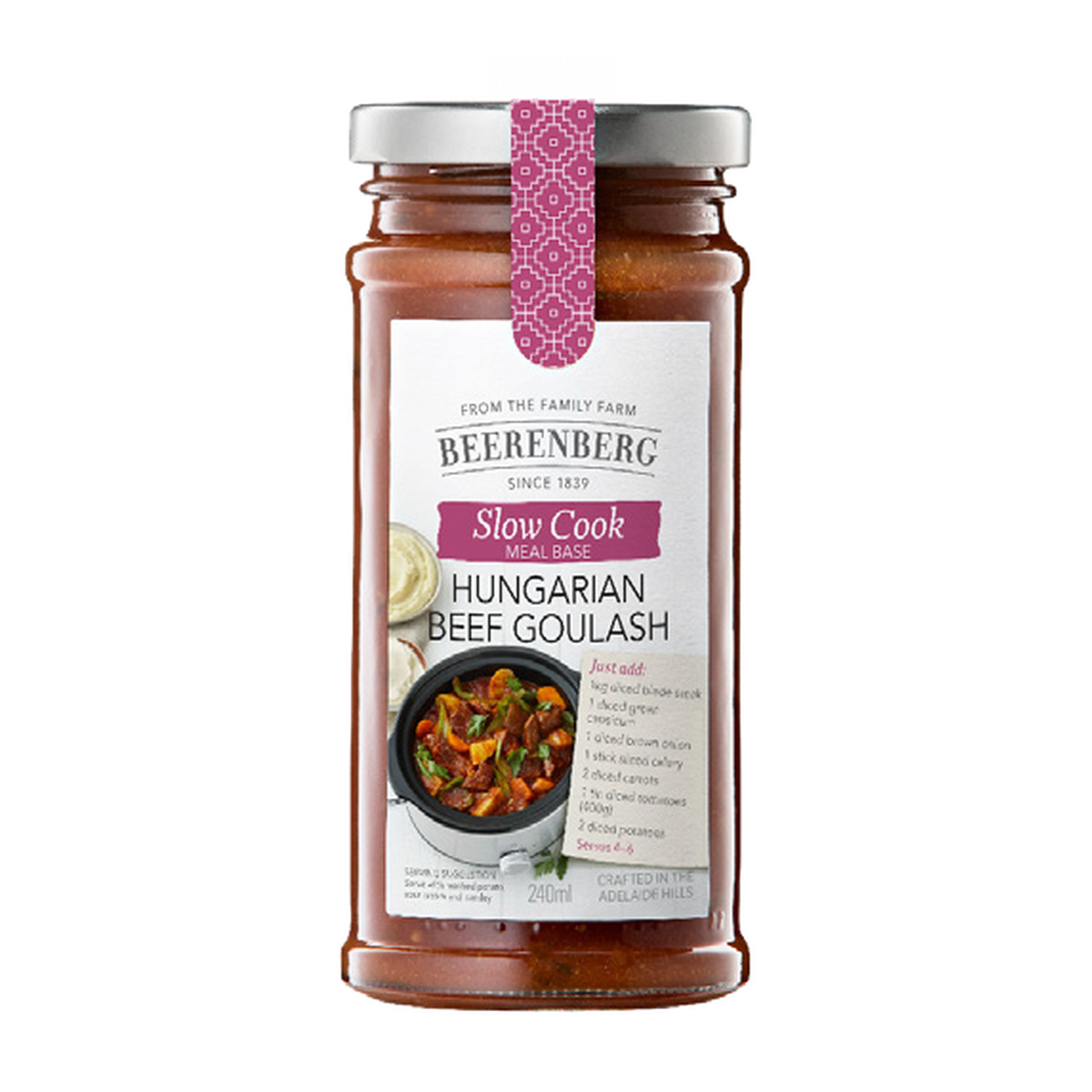Beerenberg Slow Cook Hungarian Beef Goulash Meal Base 240ml