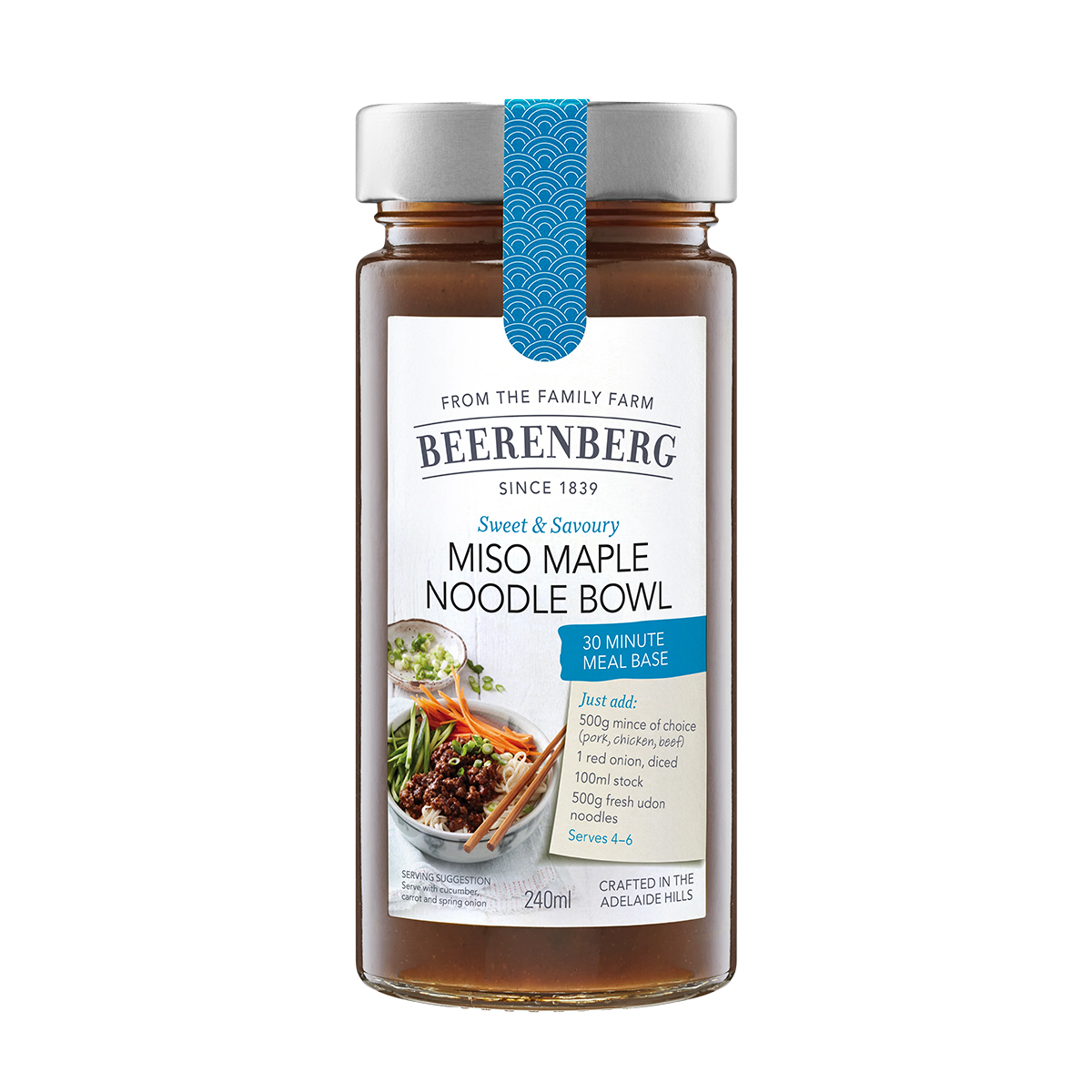 Beerenberg Miso Maple Noodle Bowl Meal Base 240ml