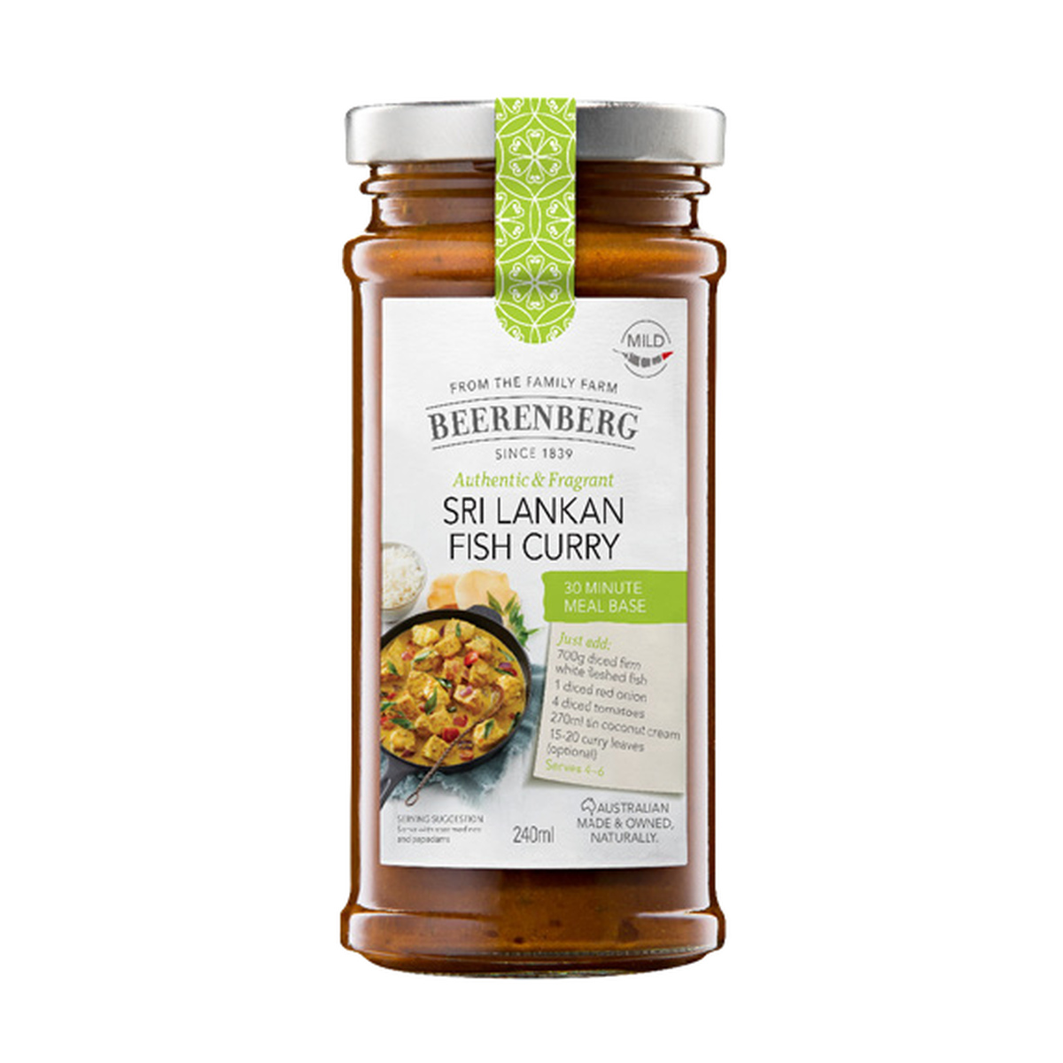 Beerenberg Sri Lankan Fish Curry Meal Base 240ml