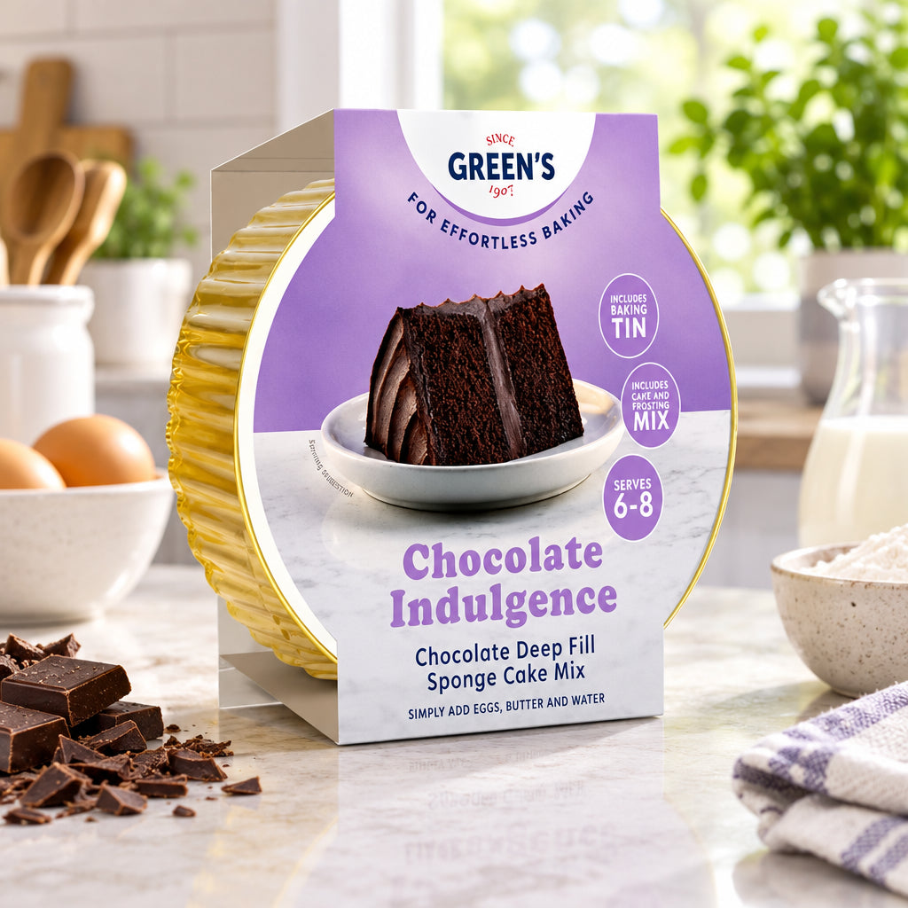 Green's Sponge Cake Chocolate Indulgence Baking Mix 410g