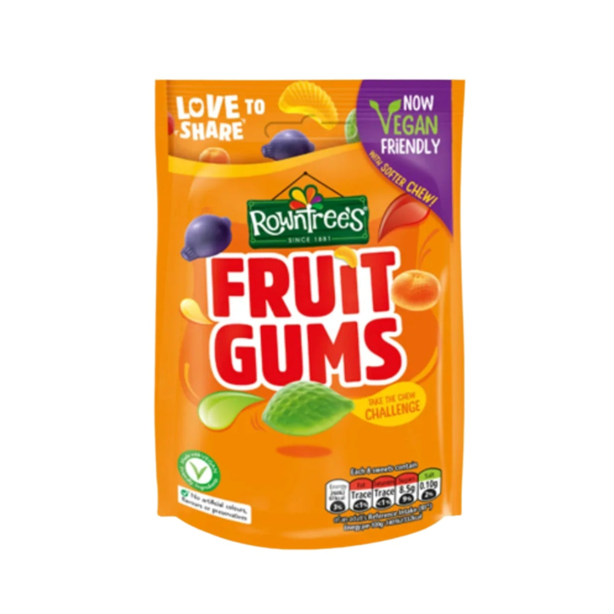 Rowntree's Fruit Gums Sharing Bag 120g