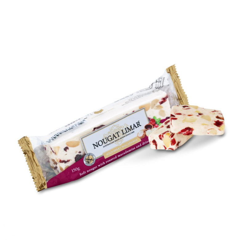 Nougat Limar Logs Wild Berry & Macadamia 150g