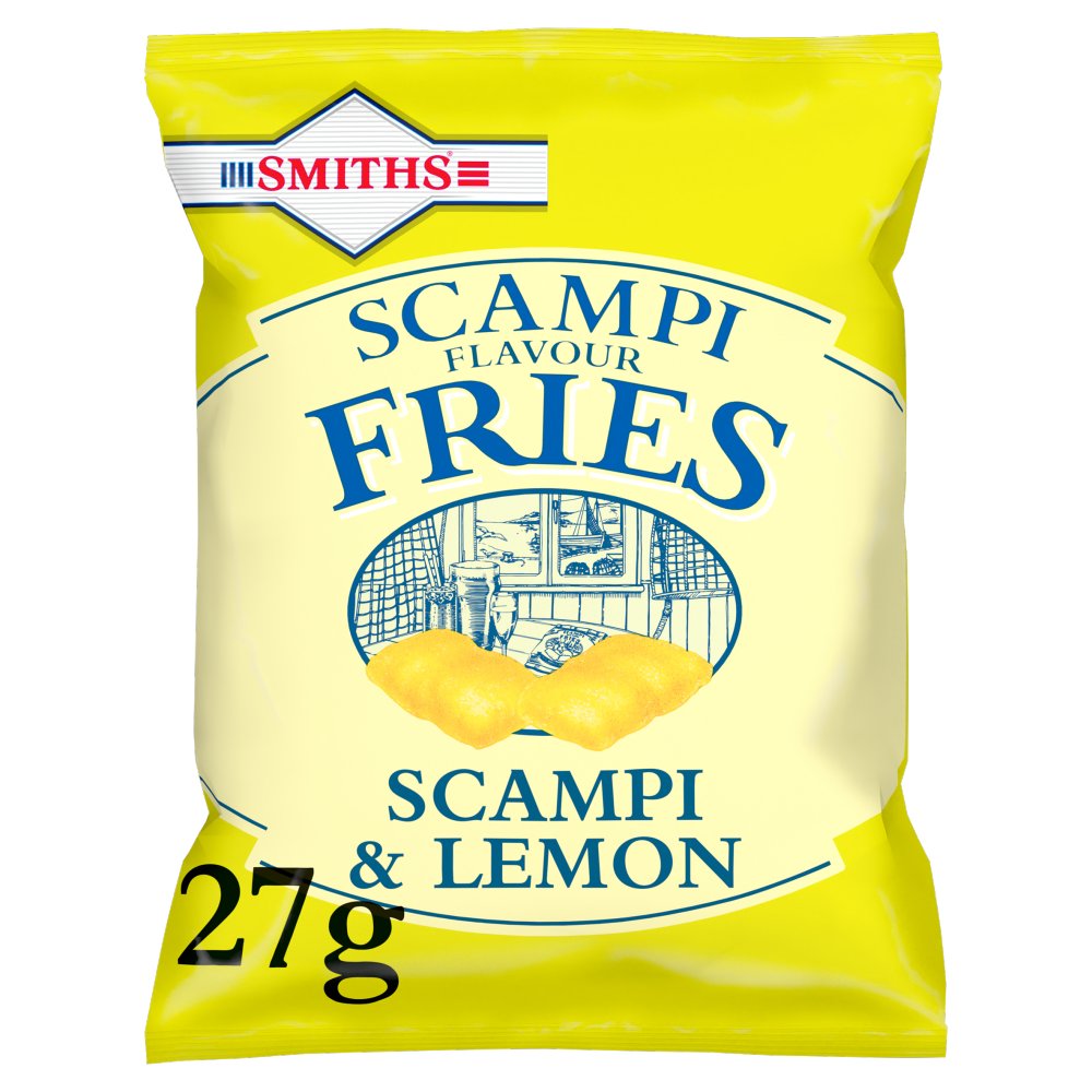 (BBE: 26/10/2024) Smiths Scampi & Lemon Snacks 27g