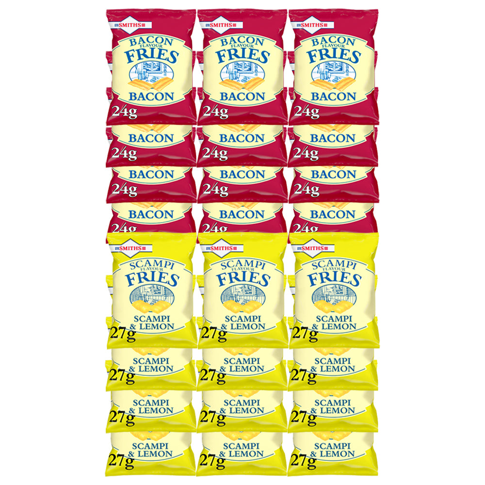 Smiths Variety Pack - 12x Bacon Fries & 12x Scampi Fries