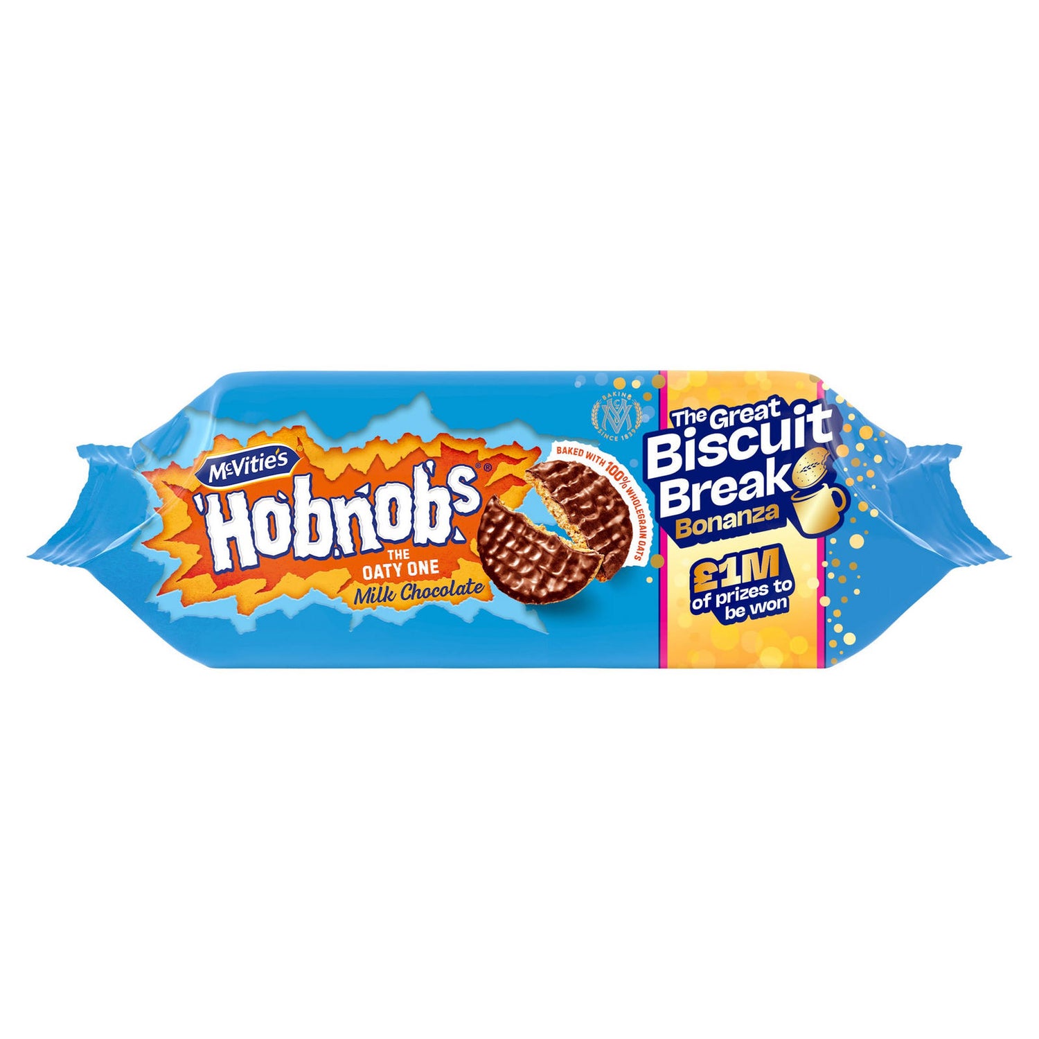 McVitie s Hobnobs Milk Chocolate Biscuits 262g Union Jack s mcvitie-s-hobnobs-milk-chocolate-biscuits-262g-union-jack-s
