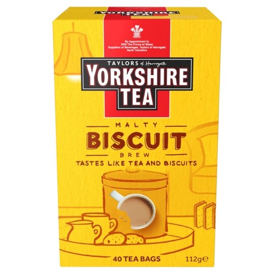 Taylor's of Harrogate Yorkshire Tea Malty Biscuit Brew 40 Tea Bags 112g