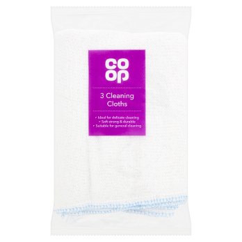 Co-op 3 Cleaning Cloths x 1 pack