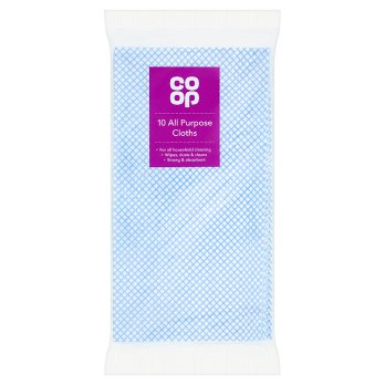 Co-op 10 All Purpose Cloths x 1 pack