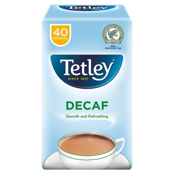 Tetley Original Decaf 40 Tea Bags 125g x 1 unit